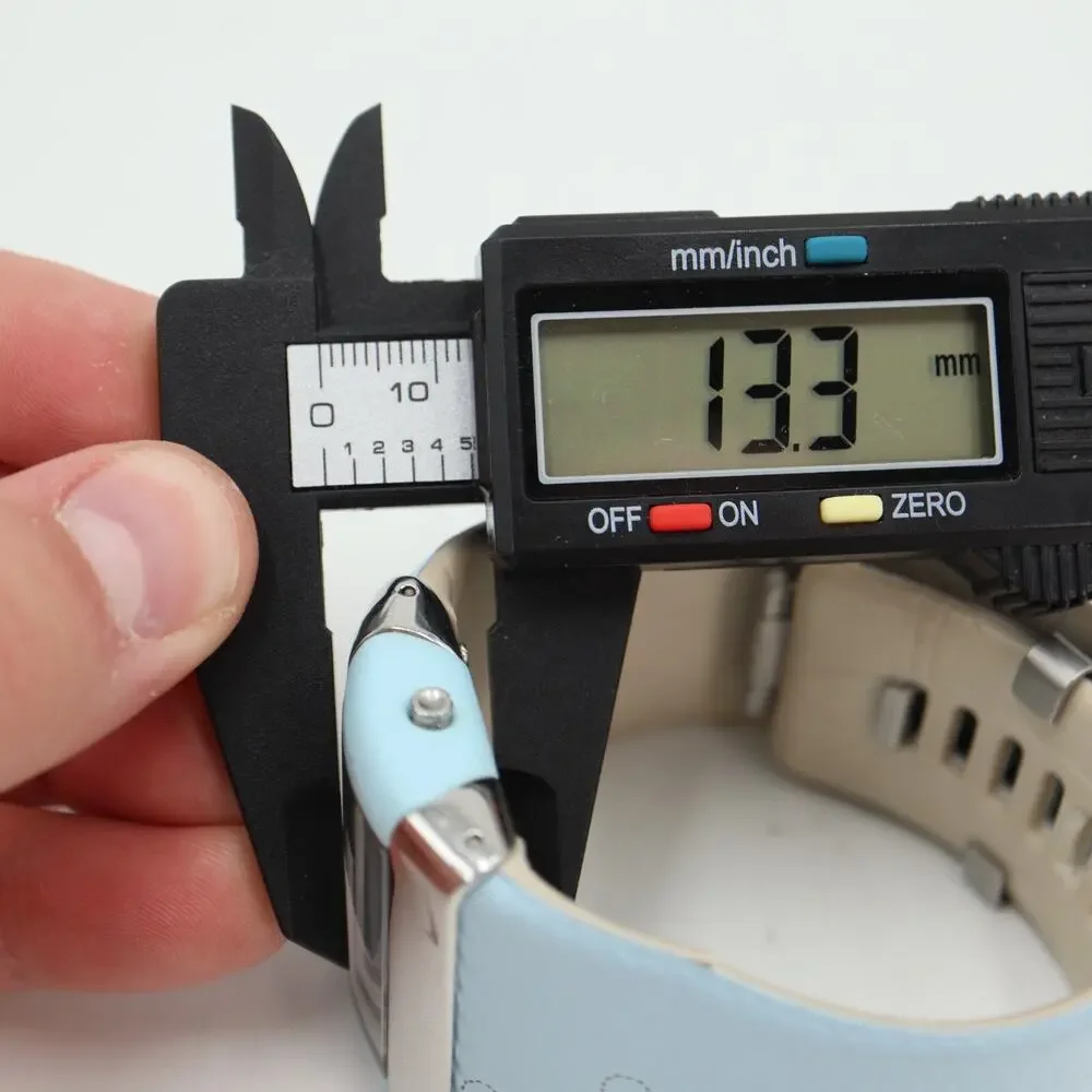 Nike Merge Attract Sport Watch 43mm Silver Blue Tan Band WC0024 w New Battery